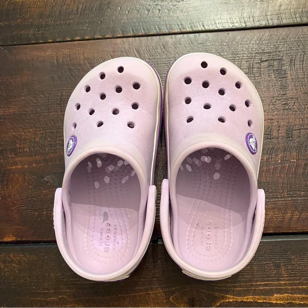 GUC Purple Crocband Crocs - Size 9
